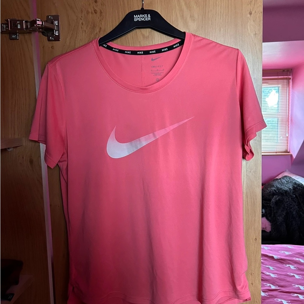 Nike Orange and Pink Short Sleeve Tee